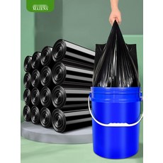 [완벽 대형] 쓰레기통 20 리터 가정용 사무실 종량제 휴지통, 21. 끈형 60x70 혼합색, 두꺼운 재질