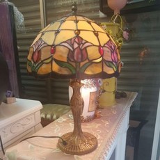 蒂芬妮tiffany花朵桌燈 臥室床頭燈 溫馨裝飾檯燈 精緻手工藝品