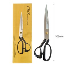CEO 재단가위 원단가위 재봉 수예 코팅손잡이 (다섯사이즈), 12"(300mm), 1개