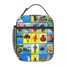 반데라 플래그 로테리아 카드 멕시코 빙고 복권 절연 도시락 가방 방수 열 쿨러 상자, A. 26x21x11cm, 10. 16