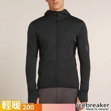 【Icebreaker】送》輕暖美麗諾羊毛混紡連帽外套 DESCENDER 薄夾克 刷毛外套 中層衣 IBBA56VZ