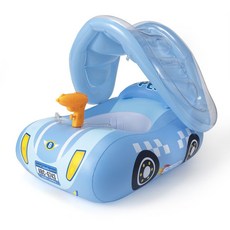 물놀이 대형 탱크튜브 물대포 물총 튜브 어린이 특이한 비행기 인싸템 보트, 선샤인 블루카+물총 (1-6세)