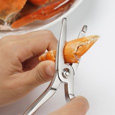 채진스토어 스텐 크랩 크래커 포크 세트 게가위, 1개