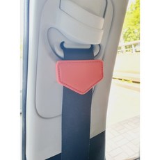 밀튼 안전벨트 클립 안전벨트 스토퍼 임산부 카시트 안전벨트, 오각형타입 레드, 1개