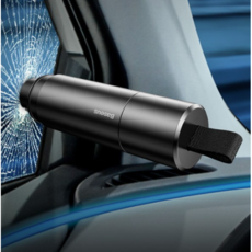 비상용망치 안전밸트 절단기 비상탈출(그레이), 1개, 그레이