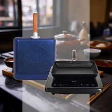 사각 후라이팬 배달음식점 오믈렛팬 멀티팬 가정용 업소용 주방, 킹스타 인덕션 사각 후라이팬-대