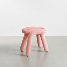 미코퍼니처 포니 디자인 패브릭 스툴, 핑크