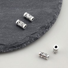 비즈톡 [SVP-07-06]순은펜던트 실버925 태양무늬파이프 6.6x3.4mm (내경2.1mm) 실버파이프