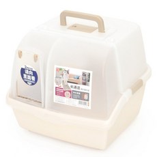 IRIS 日本 走廊式全封閉大號隧道貓砂盆 CNT500, 茶色