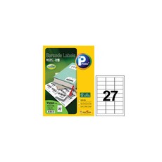 프린텍 100매 라벨지 [5시이전 주문시 당일발송], V3350-100(27칸), 1개, 27칸