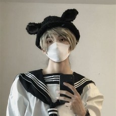 髮飾 縫合修女萬圣節裝飾蕾絲十字架眼罩暗黑哥特風蝴蝶結愛心面罩配飾, 1個, 非愛心十字架萬圣節裝飾//黑色