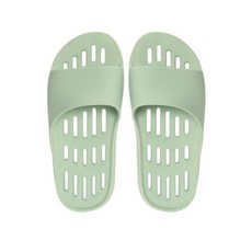 샤바스 국내산 부드러운 플랫 물빠짐 욕실화, 파스텔그린, 1개