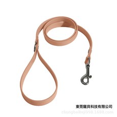 PVC包膠織帶寵物牽引繩中大型犬用品戶外狗狗遛狗繩帶寵物用品, 1個, 淺咖色