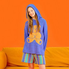 [위글위글] 후드 파자마 수면 홈웨어 세트 - Teddy Bear, [위글위글] 후드 파자마 수면 홈웨어 세트 - Tedd
