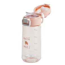 MOZ 스웨덴 원터치 올트라이탄 클린 키즈 보틀 물병, 헤이즐핑크, 1개, 490ml