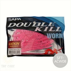 싸파 더블킬 CATKIN 웜 미끼 루어 웜 낚시, 1개