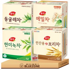 동서 티백 세트 현미녹차50T 둥굴레차50T 메밀차50T 보리차50T 루이보스티백