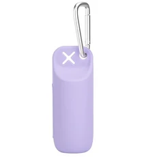 실리콘 강아지 배변봉투 홀더 디스펜서 휴대용 걸이 링 보관함, 04 Purple