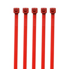 칼라 케이블타이 대형 전선정리 300mm 100개입, 30cm빨강(100ea), 100개
