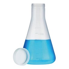 과학실 액체보관 이중보호캡 삼각플라스크 놀이학습 방과후교실 영재과학, 2개