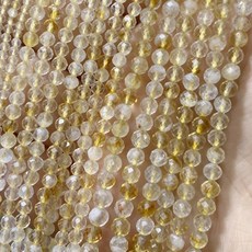 주얼리 제작용 파인 천연석 면 황수정 원석 원형 스페이서 비즈 DIY 팔찌 목걸이 2mm 3mm 4mm 15 인치, citrine, 2mm 170pcs