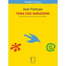 (영문도서)Francaix: Tema Con Variazioni for Clarinet in A and Piano Paperback, Max Eschig, English, 9798350152197