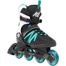 K2 키네틱 80 여성용 인라인 스케이트 통기성 및 편안한 오리지널 소프트부츠, 10.5, Black/Turquoise