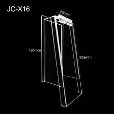 도어락 커버 번호키 가림막 오버사이즈 도어락커버 투명, JC-X16