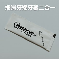 Macromolecule 細滑牙線牙籤二合一, 1個, 100支獨立裝