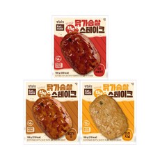 [랭킹닭컴] 잇메이트 닭가슴살 스테이크 3종 혼합, 100g, 10개