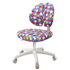 GXG 兒童雙背成長椅 TW-3199, 圓點藍, 1個