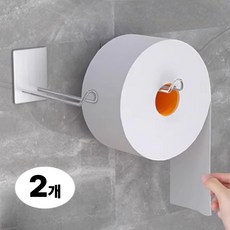 점보롤 휴지걸이 업소용 벽걸이 스테인리스 스텐 화장실 휴지홀더 2개세트 SCL, 1세트, 12cm
