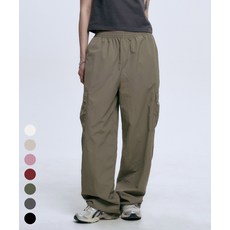 VIVA LA VIDA 나일론 스트링 카고 와이드 팬츠