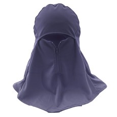 BZF本之豐 涼感防蚊拉鍊頭套(7271) 防曬 防蚊 帽套, 1個, 藏青