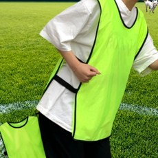 꿀이맘쓰리 유아체육 축구 팀조끼 그린 행사용조끼