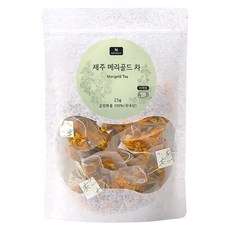 네이쳐리브 제주 수제 메리골드 꽃차 마리골드 꽃송이 티백형, 1개, 50개입, 500mg