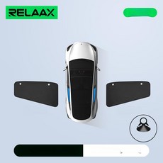 NOVA 모델y썬쉐이드 햇빛가리개 선블라인드, 1개, 흡착식 3 신형 뒷면 측면 창 2 점심시간