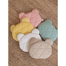 [1+1] 파스텔버블 x 돗투돗 누빔 씬필로우 아기베게, 토끼-핑크