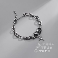 手鍊男款輕奢小衆精緻高級潮牌男款配飾百搭鈦鋼男生設計感手飾女