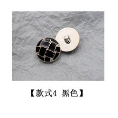 자켓 코트 버클 여름 모카 재킷 하이엔드 퀼티드 빈티지, 18MM 바지단추사이즈 6개입, 프린세스 룩 화이트
