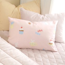 [올리키즈] 리틀버니 순면 극세사 베개커버(40X60), 혼합_00_P21WBC04S