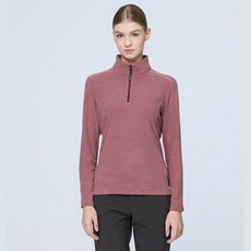 【荒野 WildLand】女 Polartec Microfleece 輕量刷毛衣 長袖立領半開襟運動上衣