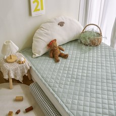 파스텔 순면 유아 방수패드, Mint, 1개