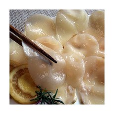 장흥 키조개 슬라이스 관자 날개살 꼭지살 생물 냉동, 슬라이스 키조개 관자 200g