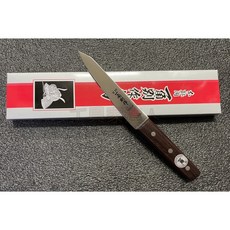 工具家達人 一角別作 日本製 骨透丸型骨刀 雞腿刀 剃骨刀 去骨刀 雞肉刀 骨透角, 1個, 棕色