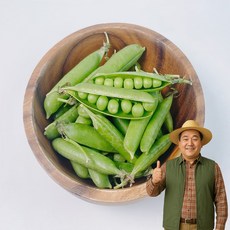 노씨고집 산지직송 최상급 국내산 껍질 완두콩, 1kg, 1개