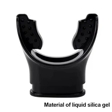 스노클링 스쿠버 다이빙 프리다이빙 수영을 위한 에겐드 드라이 스노클 잠수 마스크 이지브레스 탑 밸브 식품 등급 실리콘 마우스피스 포함, 03 Black, 1개