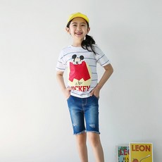 쿠키하우스 디에고 5부 데님 팬츠_13279