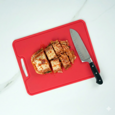 소노리떼 국산 실리콘 도마, 1개, 레드