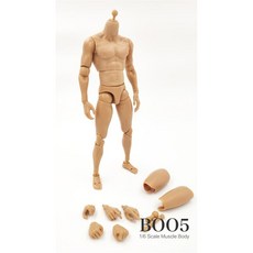 精品1 /6兵人肌肉素體模型男 BODY B005寬肩適合1：6男兵人頭雕, 1個